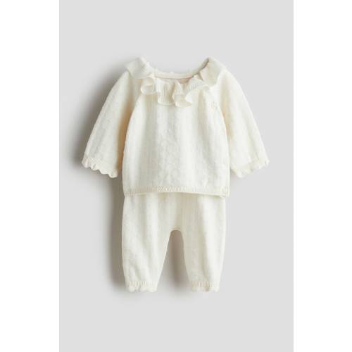 2-PIECE POINTELLE-KNIT SET