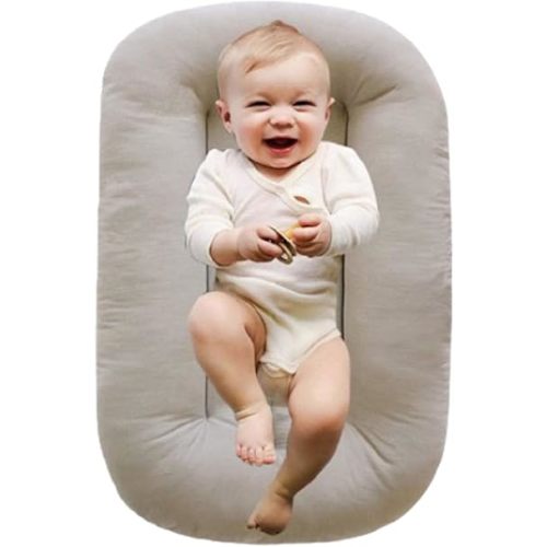 Baby Lounger,Baby Lounger Pillow,Baby Lounger 0-24 Months,Baby Lounger for Newborn,Baby Pillows for Sleeping for Newborn (English Apricot)