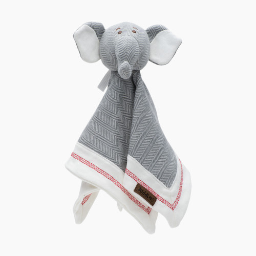 Juddlies Designs Organic Plush Lovey - Elephant-Driftwood Grey