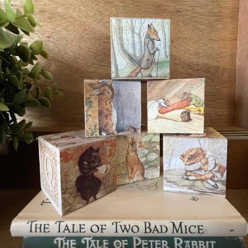 Storybook Building Blocks Set of 3 Beatrix Potter - Etsy