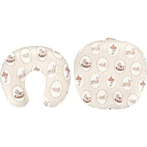 DILIMI Newborn Lounger Cover and Nursing Pillow Cover, Soft and Stretchy, Farm Animal