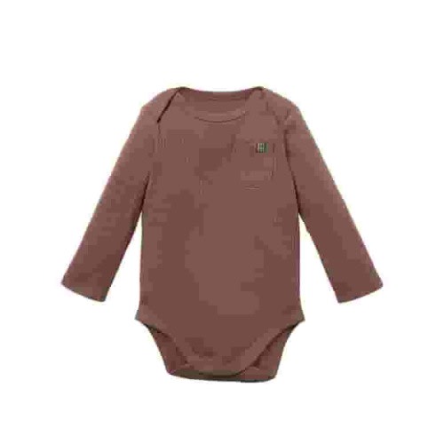 Modern Moments by Gerber Baby Neutral Organic Long Sleeve Bodysuit, 0/3 Months - 24 Months