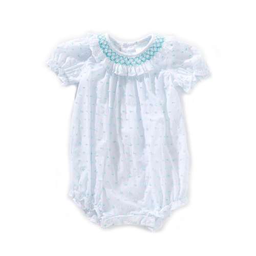 Edgehill Collection Baby Girls Plumetti Romper