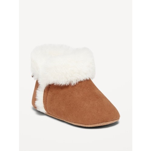 Cozy Faux-Fur Booties for Baby