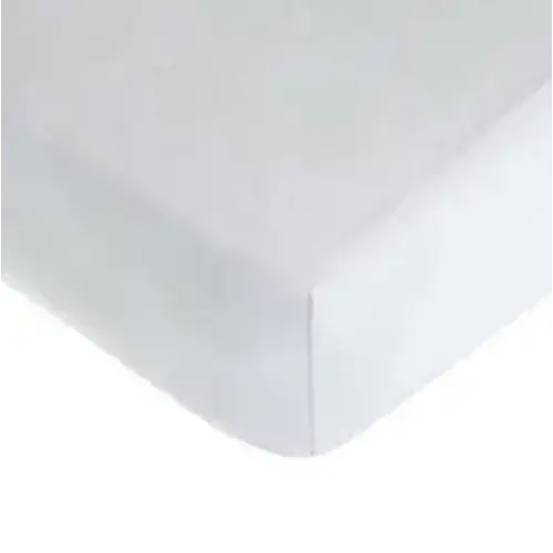 American Baby Company Supreme 100% Natural Cotton Jersey Knit Fitted Crib Sheet for Standard Crib and Toddler Mattresses, White, Soft Breathable, for Boys and Girls, 28 X 52 Inch