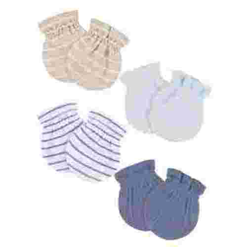Gerber Baby Neutral 4-Pack Mittens, 0-6 Months