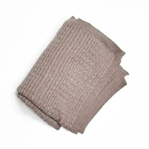 Mini Organic Cotton Cable Knit Baby Blanket