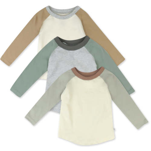 3-Pack Long Sleeve Baseball Raglan T-Shirts | Honest Baby Clothing