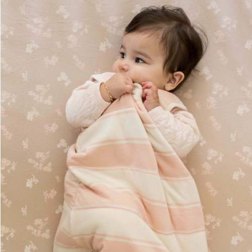 Whimsical Floral Organic Cotton Fitted Crib Sheet