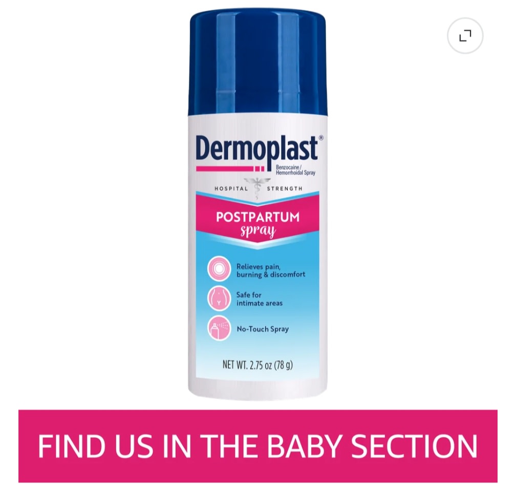 Dermoplast Postpartum Pain Relief Spray, 2.75 OZ - CVS Pharmacy