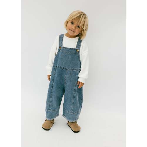 Oversized Overalls- Denim