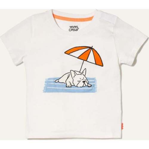 Recycled Cotton Frenchie Baby T-Shirt - Mon Coeur | Maisonette