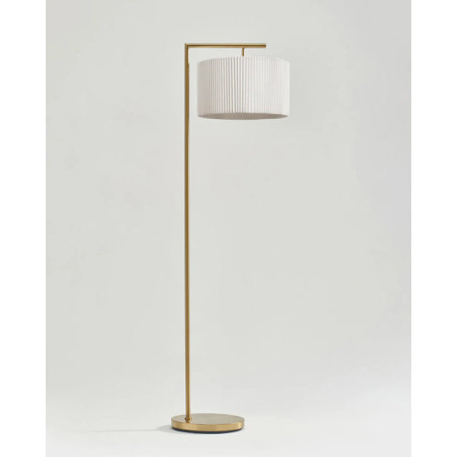 Brightech Montage Modern 60 in. Mid-Century Modern LED Floor Lamp with Fabric Drum Shade & Reviews | Joss & Main