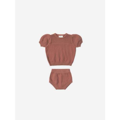 Pointelle Knit Set || Berry