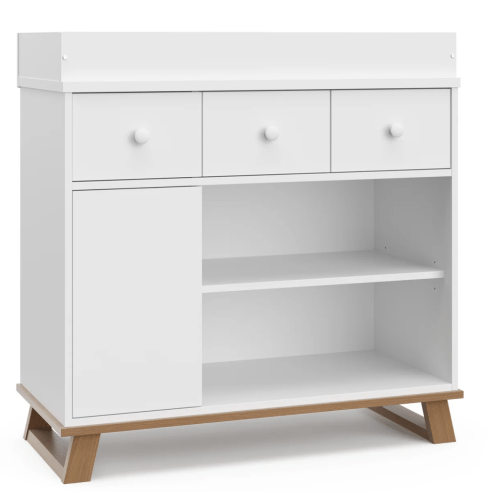 Storkcraft® Modern Nursery Combo Changing Table Dresser with Removable Changing Topper