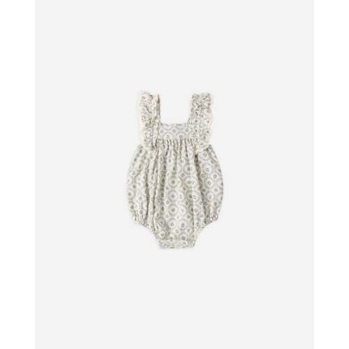 Maya Romper Green Fleur