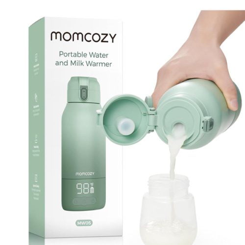 Momcozy Portable Milk Warmer for Travel – Dual Heating Modes for Breast Milk & Water, Portable Bottle Warmer with Fast Heating & Long Battery Life, 17 Ounces Large Capacity to Meet Your All-Day Needs