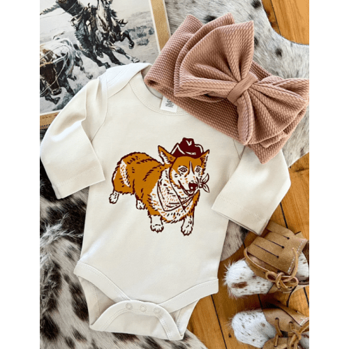 Corgi Longsleeve Onesie/Short Tee(little kid)