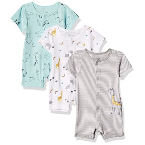 Simple Joys by Carter's unisex-baby 3-pack Snap-up Rompers