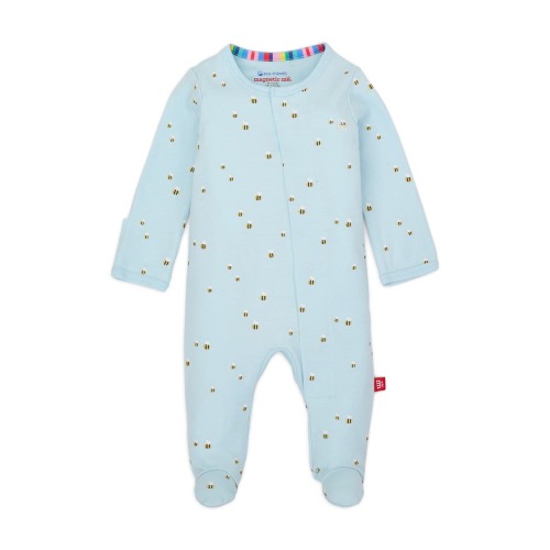 Magnetic Me Honey Hill Bee Print Organic Cotton Footie