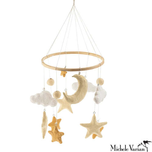 Celestial Cotton Mache Mobile– Michele Varian Shop