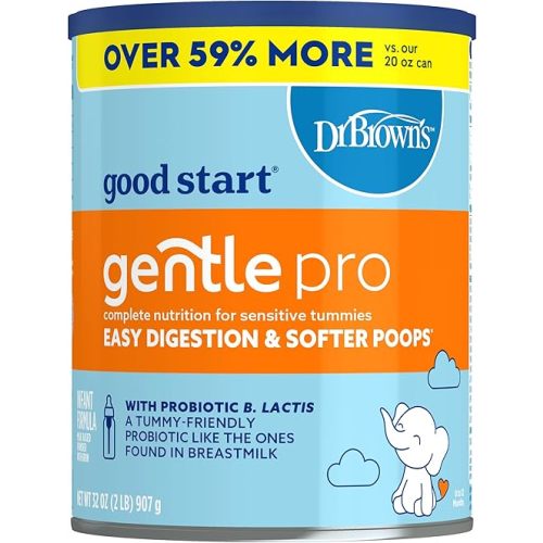 Gerber Good Start Baby Formula Powder, GentlePro, Stage 1, Non GMO, 32 Ounce (Package May Vary) For 0 -12 Months