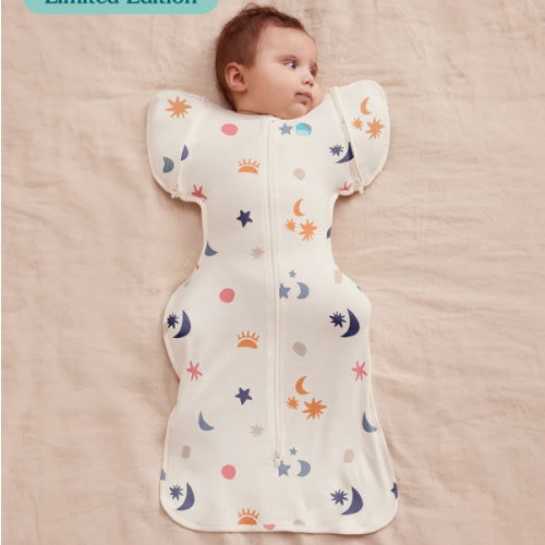 Swaddle Up™ 1.0 TOG Organic Cotton Buff Lunar