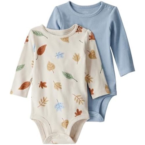 little planet by carter's unisex-baby 2-pack Long Sleeve Bodysuits Made With Organic Cotton