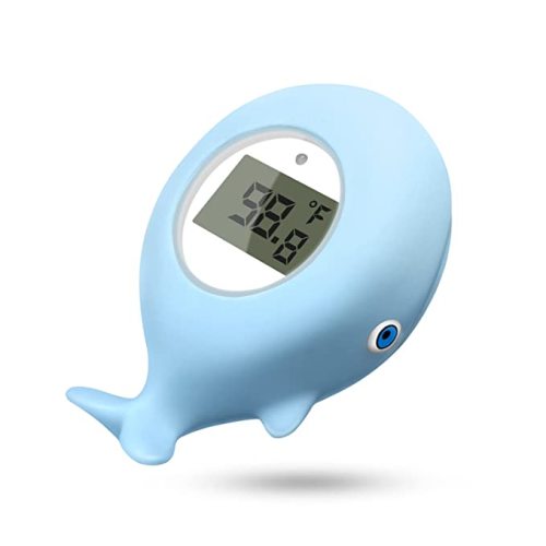 Baby Bath Bathtub Thermometer for Infant - Safety Bath Tub Water Temperature Digital Thermometer - Floating Bathing Toy Gift for Kids Newborn Mother with Flashing Temperature Warning