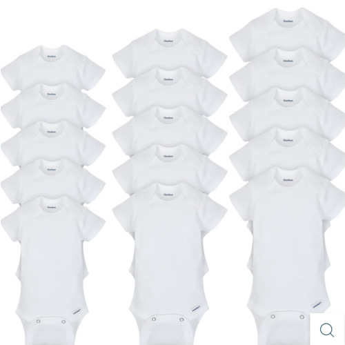 Grow-With-Me White Onesies® Bodysuits 15-Pack | Gerber Childrenswear