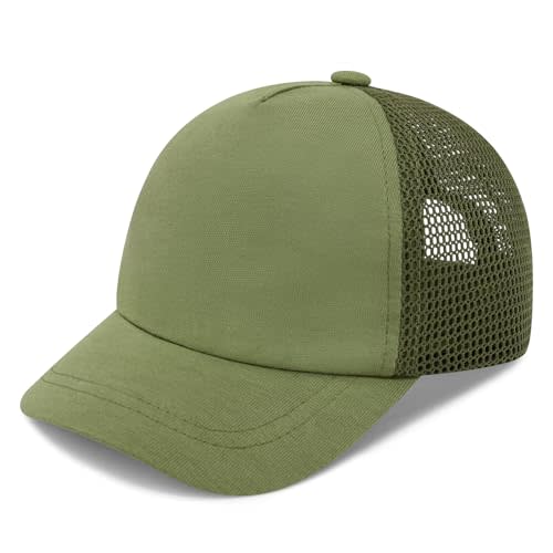 Olreco Baby Baseball Cap Toddler Baseball Hat with Mesh Infant Hat for Baby Boy Hats Toddler Ball Cap Kids Trucker Hats Girls