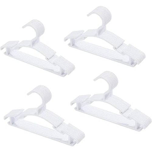 40 pcs White Baby Nursery Closet Hangers,Non-Slip Laundry Infant Pant Hanger for Newborn Clothes Gift,Ultra-Thin Child Coat Hanger for Girl Boy Toddler Kid,