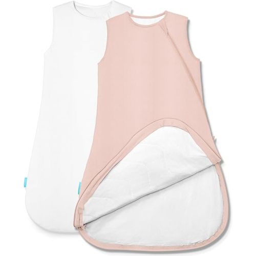 Supersoft Sleep Sack 1.0 TOG, Premium Bamboo Viscose Baby Sleeping Bag 2-Way Zipper Sleep Sack Baby Wearable Blanket