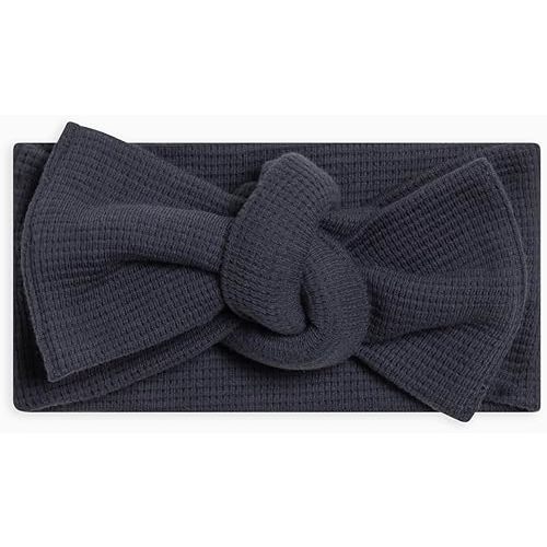 Organic Cotton Hattie Bow Wrap Headband - Navy | Colored Organics Baby
