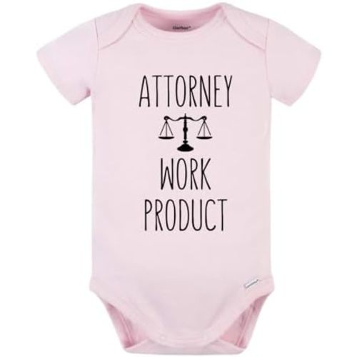 Attorney Work Product Cute Baby Onesie® Brand Bodysuit Lawyer Shirt Premium Custom Clothes Unisex Baby Gift for Mom Newborn