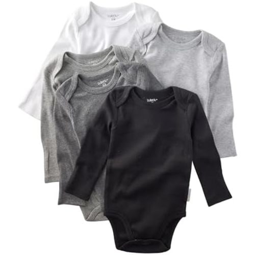Butterblu Blake 5-Pack Long Sleeve Bodysuits 100% Organic Cotton Baby Clothes for Boys and Girls