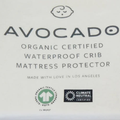 Organic Waterproof Crib Protector Pad | Avocado Green Mattress