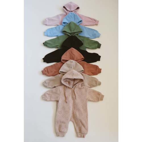 Zip Up Hooded Jumpsuit