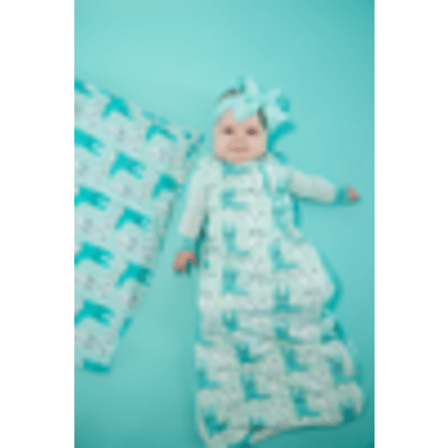 Green Boots Bamboo Sleep Sack I Poppy Kids Co