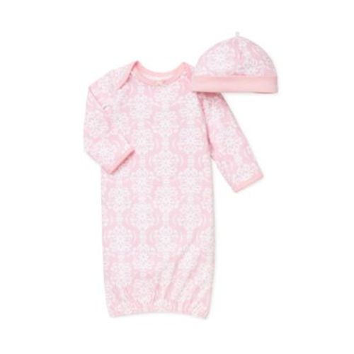 2-Piece Damask Gown with Hat
