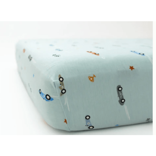Race Cars Crib Sheet – Brave Little Ones