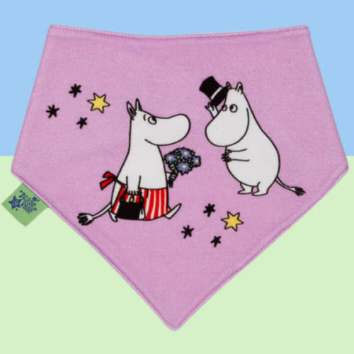 Moomin™ Organic Love Forever Light Lilac Bib