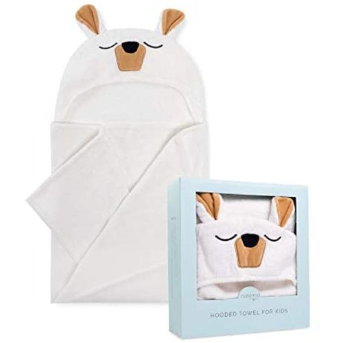 Ultra Soft Baby Hooded Towel | Extra Large and Super Absorbent Hooded Bath Towel for Babies,Toddlers | Rayon from Bamboo Baby Towel | Perfect for Boys and Girls by Natemia