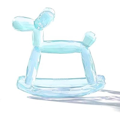 Crystal Jelly Baby Teether – Jellydog Teething Relief Toy for Infants 3-6 Months, Silicone Handheld Teething Toy, BPA-Free, Odorless, Prevents Choking, Safe for Babies (Voyages)