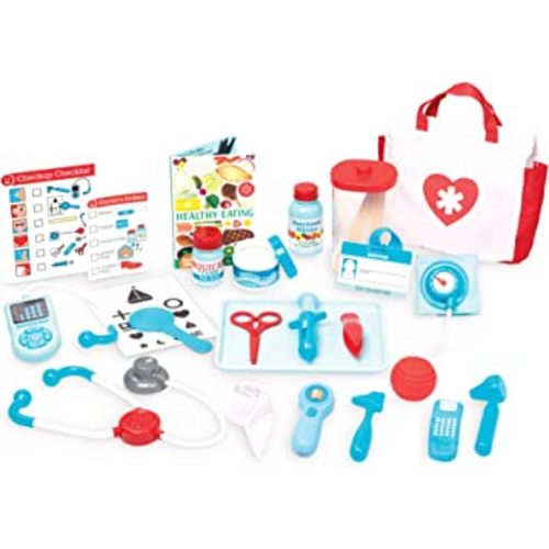Melissa & Doug Get Well Doctor’s Kit Play Set – 25 Toy Pieces - Doctor Role Play Set, Doctor Kit For Toddlers And Kids Ages 3+