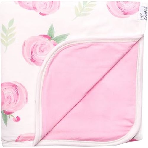 Copper Pearl Three-Layer Baby Blanket: Soft Baby Quilts for Boys and Girls | Breathable, Cozy, Toddler Blanket | Baby Quilt for Newborns | 46x46 Premium Polyester/Rayon | Grace