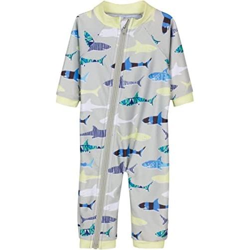 SwimZip Boys' Long-Sleeve UPF 50+ Swimsuit for Baby, Toddler, & Little Boys