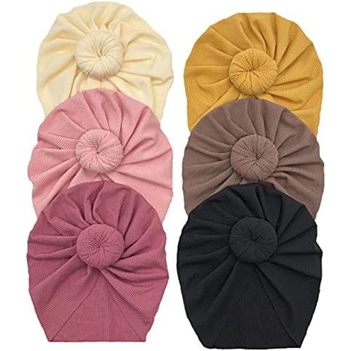 Baby Turban Newborn Baby Girl Hospital Hat Nursery Beanie Headwrap Bohemia Donuts Cap