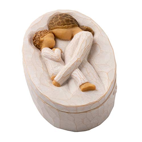 Willow Tree Tenderness, Treasuring a Quiet Moment of Motherhood, for Jewelry, Notes, Treasures, to Acknowledge Love and Appreciation, Sculpted Hand-Painted Keepsake Box