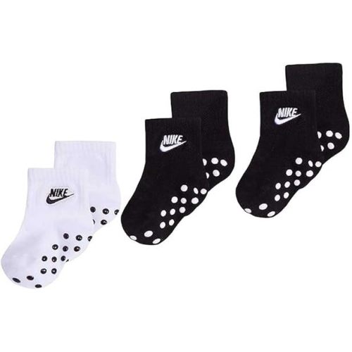 Nike Baby Boys' Mid Cut Quarter Gripper Socks